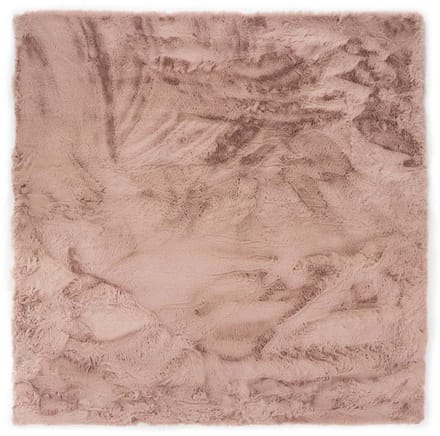 Vierkant hoogpolig vloerkleed - Comfy plus roze 200x200