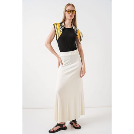 Hoge Taille A-Lijn Maxi Rok