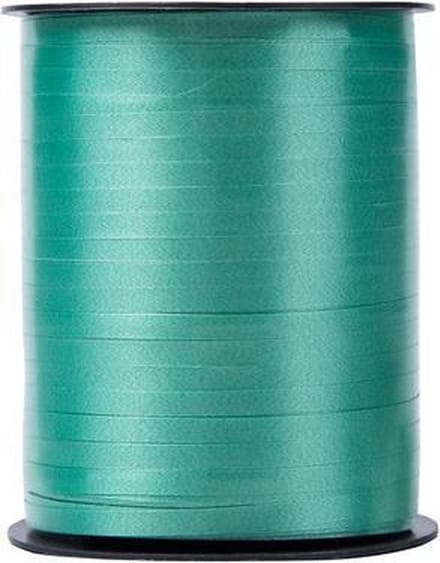 500 meter krullint 5mm blauw groen - ROL 500 meter krullint donker groen