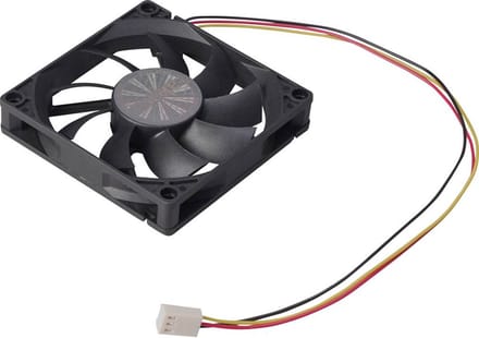 Akasa AK-FN071 PC-ventilator Zwart (b x h x d) 80 x 80 x 15 mm