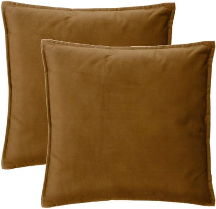 Atmosphera Bank/sierkussens Sophia - 2x stuks - 45 x 45 cm - polyester met rits