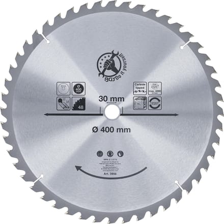 BGS HM cirkelzaagblad - Ø 400 x 30 x 3,4 mm - 48 tanden
