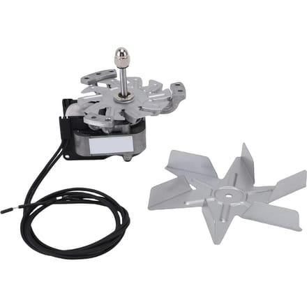 Ovenmotor en ventilatorblad Hittebestendig Aluminium Hoge Prestaties Droogmotor met 6 Ventilatorbladen gray