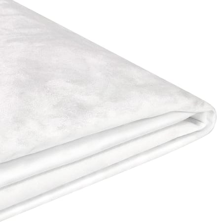 FITOU - Bekleding bed - Wit - 160 x 200 cm - Fluweel