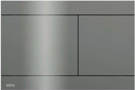 Alcadrain Flat - Vlakke bediening, glanzend gun metal FUN-GM-P