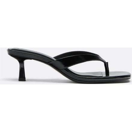 Stradivarius Sandalen met thong hak  Zwart 38