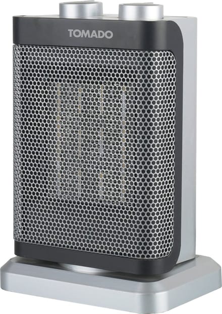 Tomado THC1502B - Keramische kachel - 24m² - 1500 watt - Oscillerend - Zwart/grijs