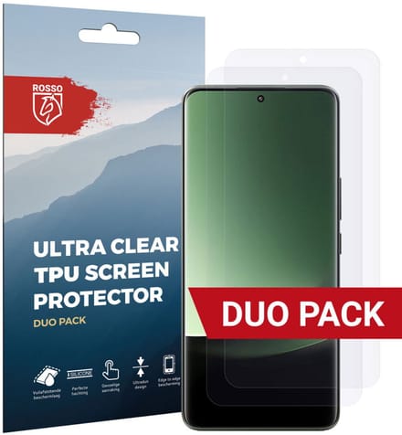 Rosso Screen Protector Ultra Clear Duo Pack Geschikt voor Xiaomi 13 Ultra | Folie | 2 Stuks