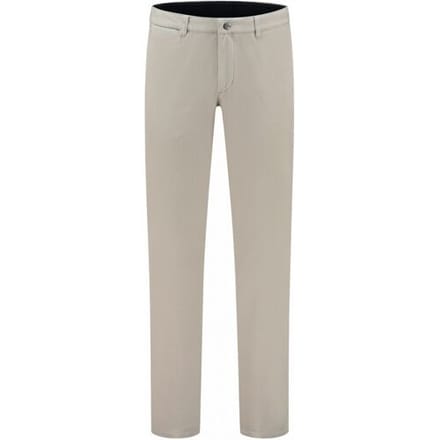 Com4 Broek Modern Chino Wool Look Flat-Front Licht Beige / male