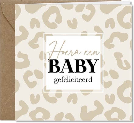 Wenskaarten - geboorte, baby - serie WILDCARDS