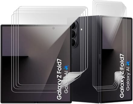 Screenprotector geschikt voor Samsung Galaxy Z Fold 7 - 4x Volledig Dekkend Premium PET Screen Protector