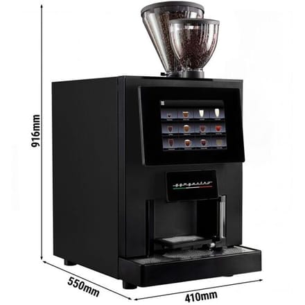 GGM Gastro Kaffeevollautomat - 30 Programme - 10 Zoll Touchscreen - 2 Bohnen- & 3 Pulverbehälter