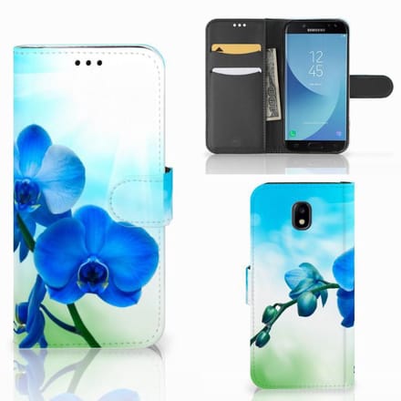 Samsung Galaxy A30 Hoesje Orchidee Blauw - Cadeau voor je Moeder