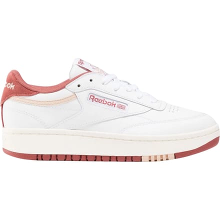 Reebok Dames/Dames Club C Leren Platform Trainers (Wit/Roze)
