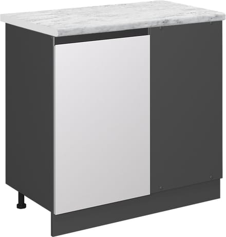 Vicco R-Line Hoekkast – 86 cm WB Marmer Wit