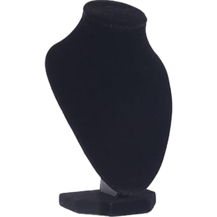 Zwart Pluis Ketting Hanger Houder Standaard Houten Elegant Sieraden Ketting Display Mannequin Buste voor Juwelierszaak black