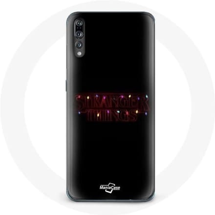 Coque pour Huawei P20 Stranger Things Affiche Logo Joyeux noël