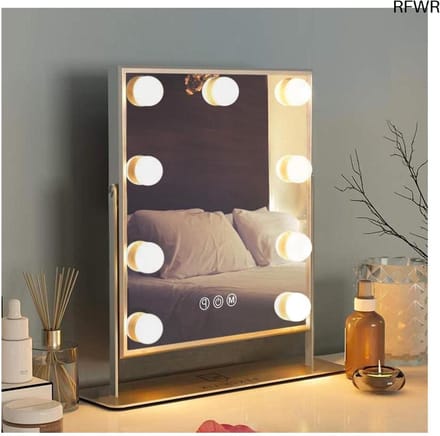 Hollywood Spiegel met Verlichting - Make up Spiegel - Make Up Tafel - - Luxe