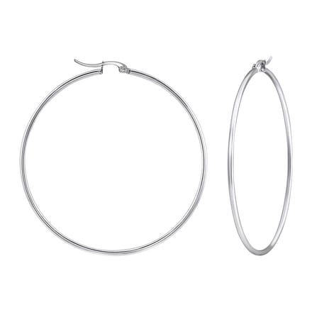 Amanto Oorbellen Chamod - 316L Staal - Rond - 2mm - ∅65mm
