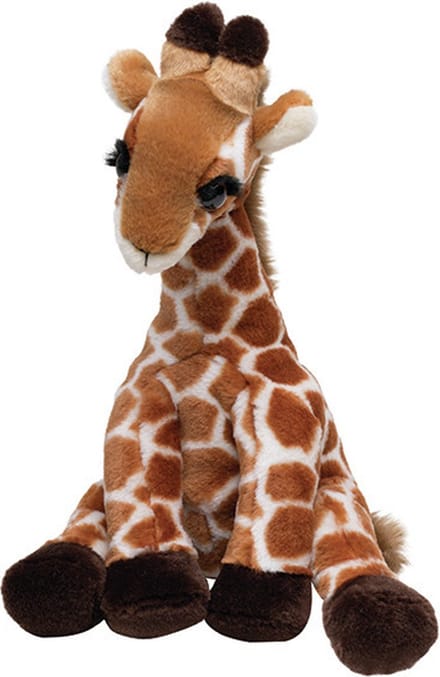 Pluche Afrikaanse Giraffe knuffel - 30 cm - knuffeldier - wilde dieren - speelgoed - kinderen