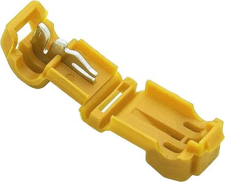 Draad Connector met Kabelschoen Snelkoppeling - 1.0-2.5 mm2 - Geel 100 Stuks