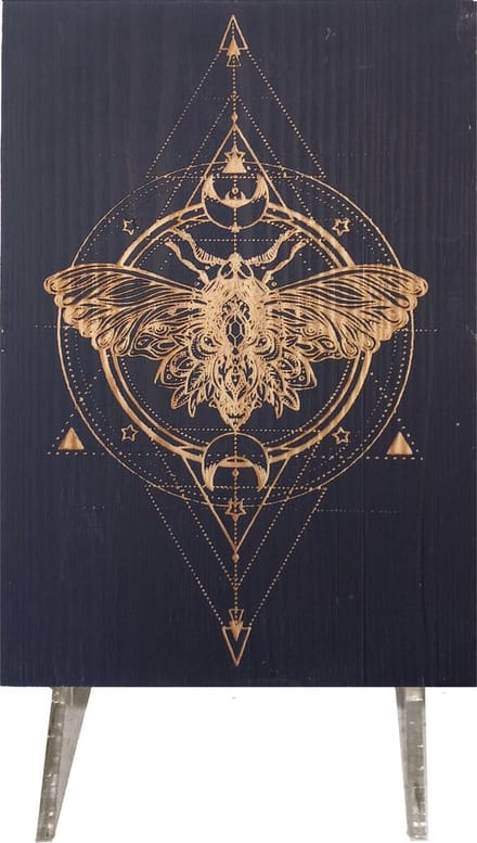 CharredArt - Sacred Geometry - Moth