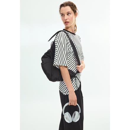 Stradivarius T-shirt met strepen en korte mouw  Ecru L