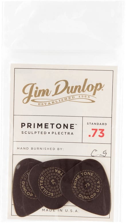 Jim Dunlop Primetone Standard Sculpted Plectra signature plectrum