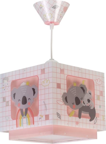 Roze Plafondlamp Kinderkamer met Koala Ontwerp - Dierenlamp E27