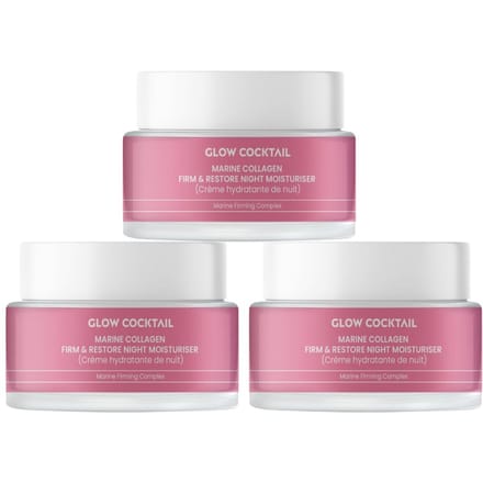 3 x MARINE COLLAGENE FIRMEREN & HERSTELLEN NACHTCRÈME 50ml
