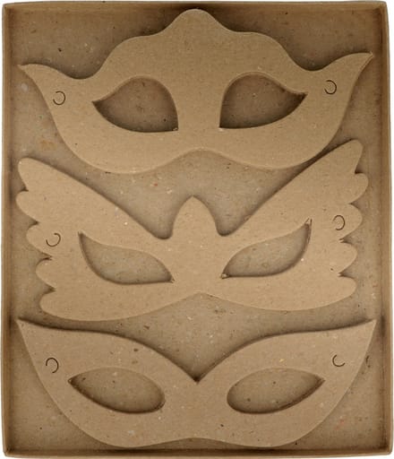 30 maskers - papier-maché - Artemio