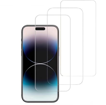 imoshion Bundel Screenprotector Gehard Glas 3 pack - Geschikt voor Apple iPhone 15