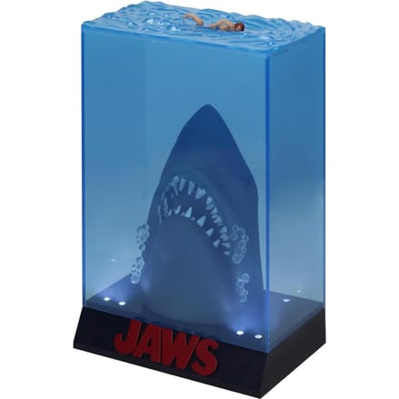 Figuur - SD TOYS - Jaws Haai 3D - Noir - Verlichte basis - Speciale editie blauw