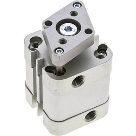 ISO 21287 Compacte Dubbelwerkende Cilinder 32-15mm - Magnetisch - Niet-roterend