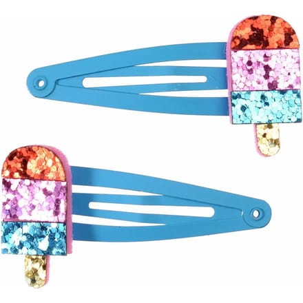 Ijslolly glitter haarspeld Rex London (x2)