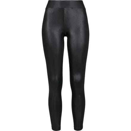 Urban Classics Imitation Leather Dames Legging - zwart - S