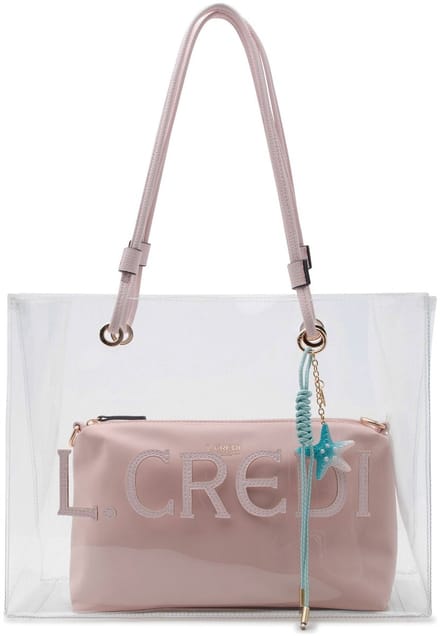L.CREDI schoudertas Reja Shoulder Bag Cherry Blossom transparant