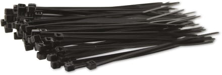 KSS Kabelbinderset Polyamide 6.6, zwart, 96x2,5, UV-bestendig, 100 stuks