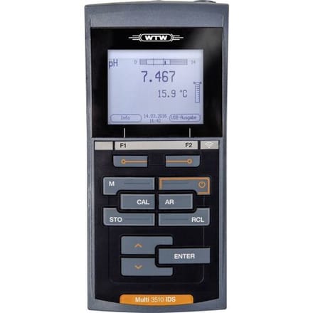 WTW Multi 3510 IDS Multiparameter-handmeter pH-waarde, Redox (ORP), Geleidingsvermogen, Troebeling, Zuurstof