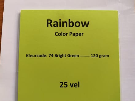 Rainbow Kl-74 Helder groen 25 vel 120 gram papier
