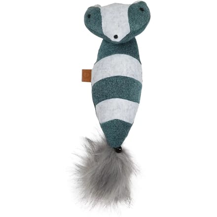 D&d Home - Kattenkruid - Kat - Rocco Trappelkussen Wasbeer 40x11cm Blauw - 1st