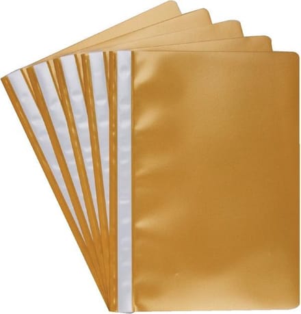 Snelhechter Quantore A4 PP - geel - set 100 stuks