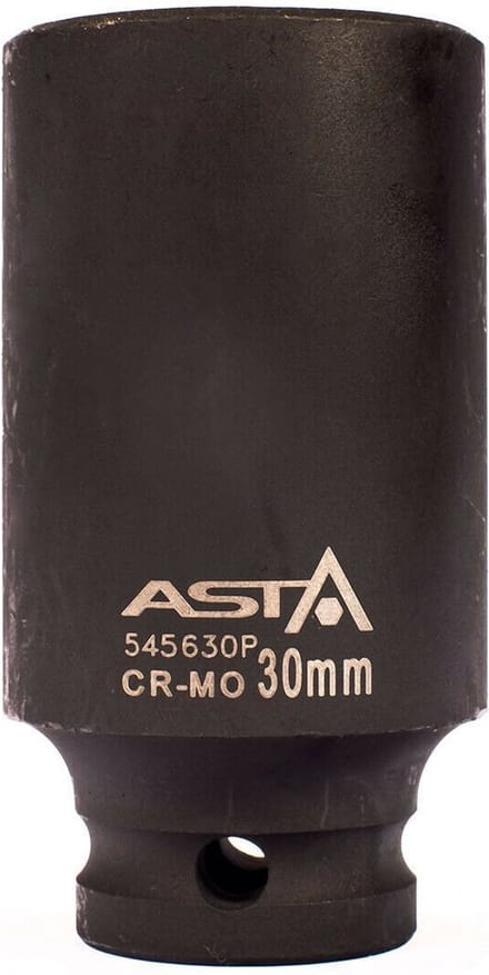 ASTA/SATRA twaalfkant verlengde krachtdop - 30 mm - 1/2 duims aansluiting