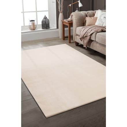Relax Samba - Wasbaar Effen Vloerkleed - Uni Tapijt - Creme- 200x290 CM