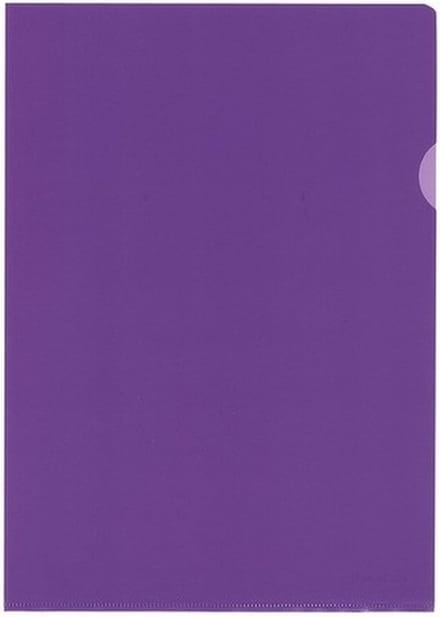 Kangaro Insteekmapjes - 10x stuks - paars - A4 formaat - 21 x 30 cm - antistatisch