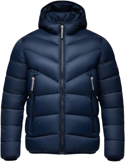 OMBRE Jas - Polyamide - Rits - Effen Marine XL