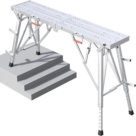Steigerplatform - Werkplatform Ladder - Klus Klussen - In hoogte verstelbaar - 80-160 cm - Metaal