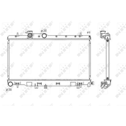 Radiator, motorkoeling NRF 53697