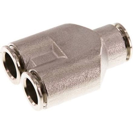 10mm Y-koppeling Messing Insteekfitting NBR