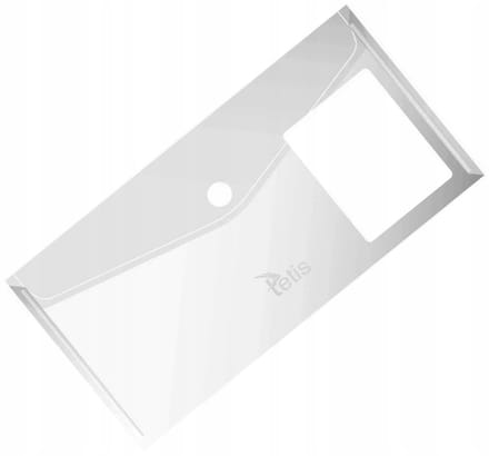 Transparante DL plastic envelop met drukknoopsluiting 220x110 mm